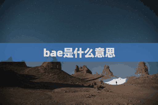 bae是什么意思(bae是什么意思中文)